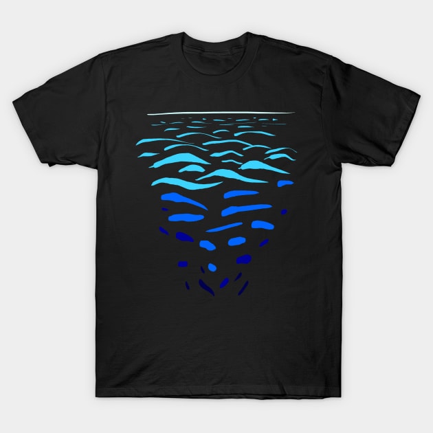 Ocean- abyss- deep blue T-Shirt by Nikokosmos